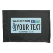 Washington Sasquatch License Bord Kussensloop (Voorkant)