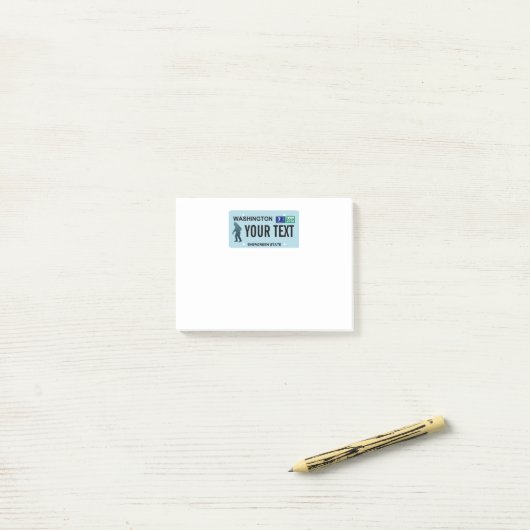 Washington Sasquatch License Bord Post-it® Notes (Op bureau)
