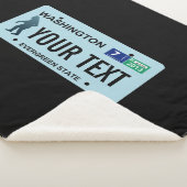 Washington Sasquatch License Bord Sherpa Deken (3/4)