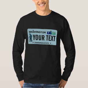 Washington Sasquatch License Bord T-shirt