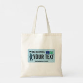 Washington Sasquatch License Bord Tote Bag (Achterkant)