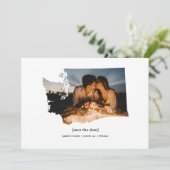 Washington Save the Date Fotokaart (Staand voorkant)