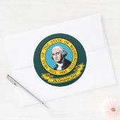 Washington Seal Ronde Sticker (Envelop)