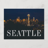 Washington | Seattle at Night Briefkaart (Voorkant)