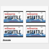 Washington Seattle licentie sticker (Vel)