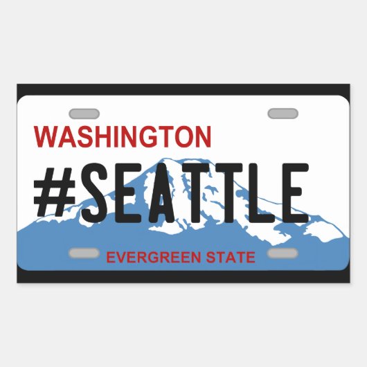 Washington Seattle licentie sticker (Voorkant)