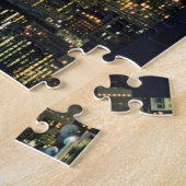 Washington, Seattle, Skyline 's nachts van Kerry 1 Legpuzzel (Zijkant)