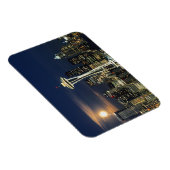 Washington, Seattle, Skyline 's nachts van Kerry 1 Magneet (Rechterzijde)