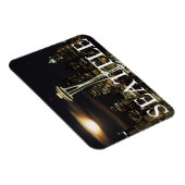 Washington, Seattle, Skyline 's nachts van Kerry 2 Magneet (Rechterzijde)