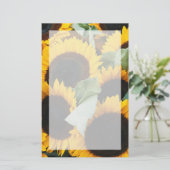 Washington, Seattle, Zonnebloem te koop pike Briefpapier (Staand voorkant)