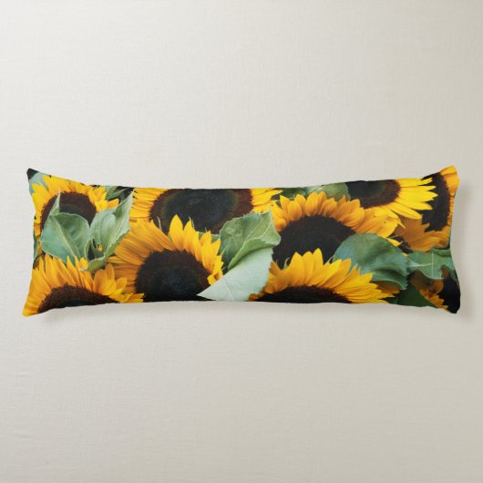 Washington, Seattle, Zonnebloem te koop pike Lichaamskussen (Voorkant)