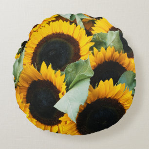 Washington, Seattle, Zonnebloem te koop pike Rond Kussen