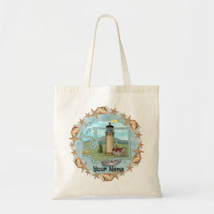 Washington Shells Vuurtoren Tote Bag