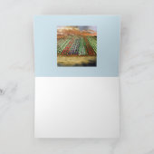 Washington Skagit Valley TulipFolded Wenskaart Kaart (Binnen)