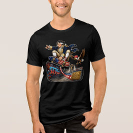 Washington Skateboarden 4 juli Actie Tri-Blend Shirt