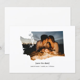 Washington Sla de datum fotokaart op Save The Date