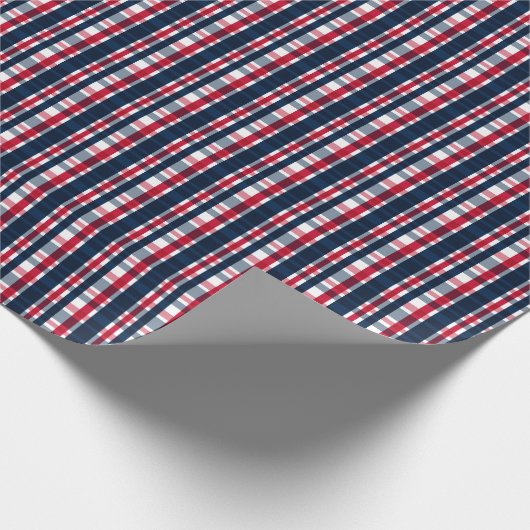 Washington Sports Fan Blue White Play Cadeaupapier (Hoek)