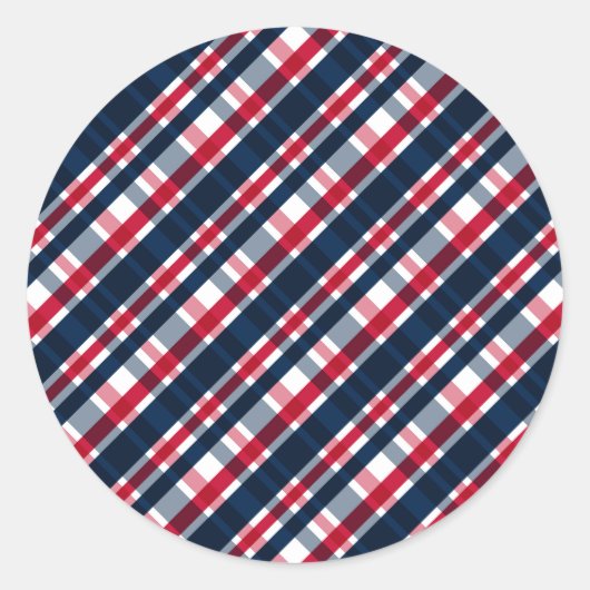 Washington Sports Fan Blue White Play Ronde Sticker (Voorkant)