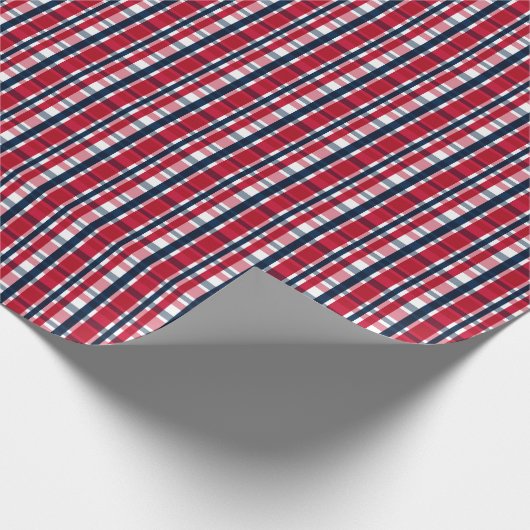 Washington Sports Fan Red White Blue Pset Cadeaupapier (Hoek)