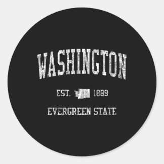 Washington Sports Ronde Sticker