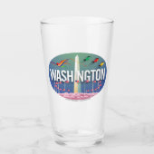 Washington Springtime Cherry Blossom Glas (Voorkant)