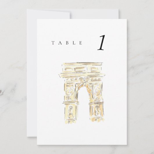 Washington SQ Park New York Trouwtafel nummer (Voorkant)