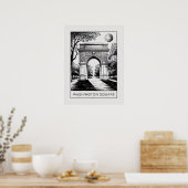 Washington square in Manhattan Poster (Keuken)