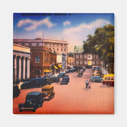  Washington Square, Newport, Rhode Island Magneet (Voorkant)