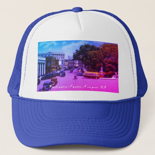 Washington Square, Newport, Rhode Island Trucker Pet (Voorkant)