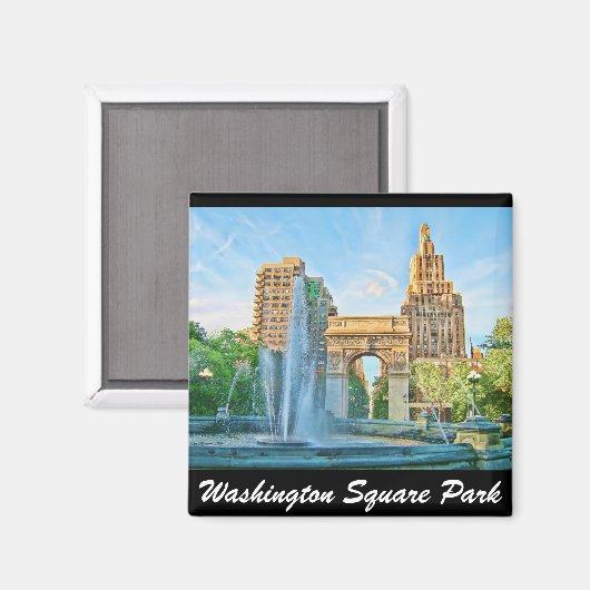 Washington Square Park Magneet (Voorkant / Achterkant)