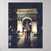 Washington Square Park met Kerstmis Poster (Voorkant)