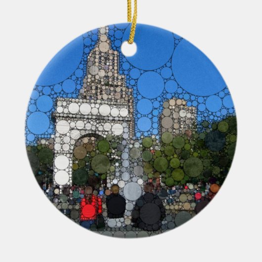 Washington Square Park, New York Keramisch Ornament (Voorkant)
