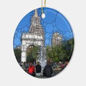 Washington Square Park, New York Keramisch Ornament (Links)