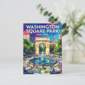 Washington Square Park VS Briefkaart (Staand voorkant)