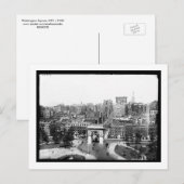 Washington Square, Vintage van New York Briefkaart (Voorkant / Achterkant)