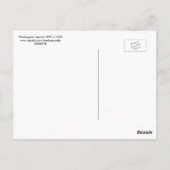 Washington Square, Vintage van New York Briefkaart (Achterkant)