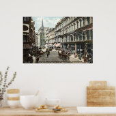 Washington St Boston 1905 Vintage Poster (Keuken)