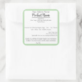 Washington St. Cottage Food Business Baking Label (Tas)