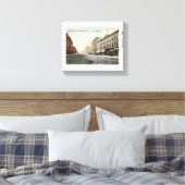 Washington St., Hoboken, New Jersey Canvas Afdruk (Insitu (Slaapkamer))