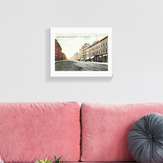 Washington St., Hoboken, New Jersey Canvas Afdruk (Insitu (Woonkamer))