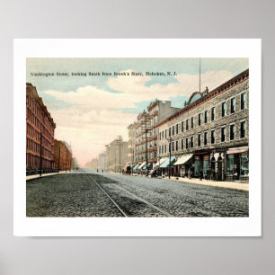 Washington St., Hoboken, New Jersey  Poster