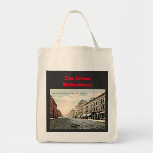 Washington St., Hoboken, New Jersey  Tote Bag (Voorkant)