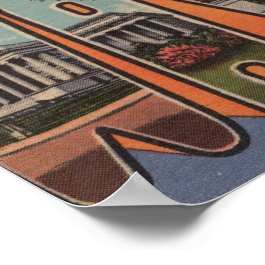 Washington (staat) - Grote letterscènes 2 Poster (Hoek)