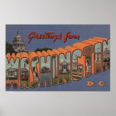 Washington (staat) - Grote letterscènes 2 Poster (Voorkant)