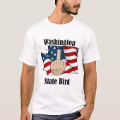 Washington staat vogel t-shirt middelvinger (Voorkant)