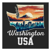 Washington stad perfect poster (Voorkant)