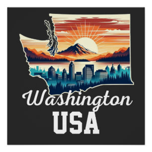 Washington stad perfect poster