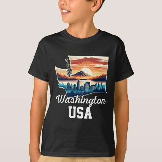 Washington stad t-shirt (Voorkant)