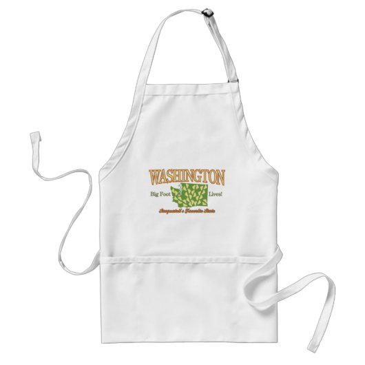 Washington State - Bigfoot Leeft! Standaard Schort (Voorkant)