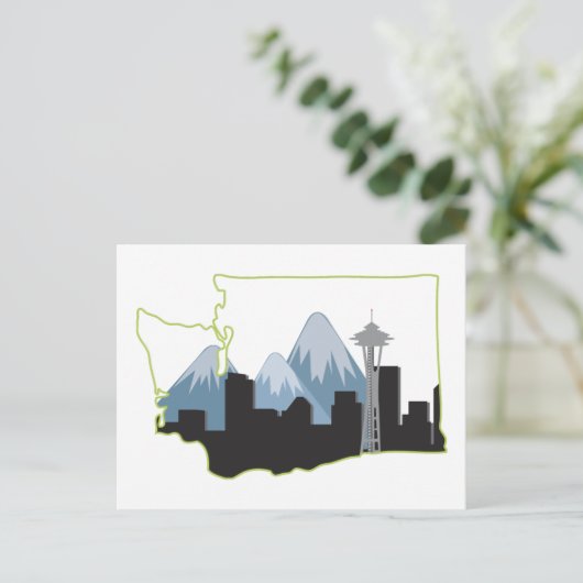 Washington State Briefkaart (Staand voorkant)